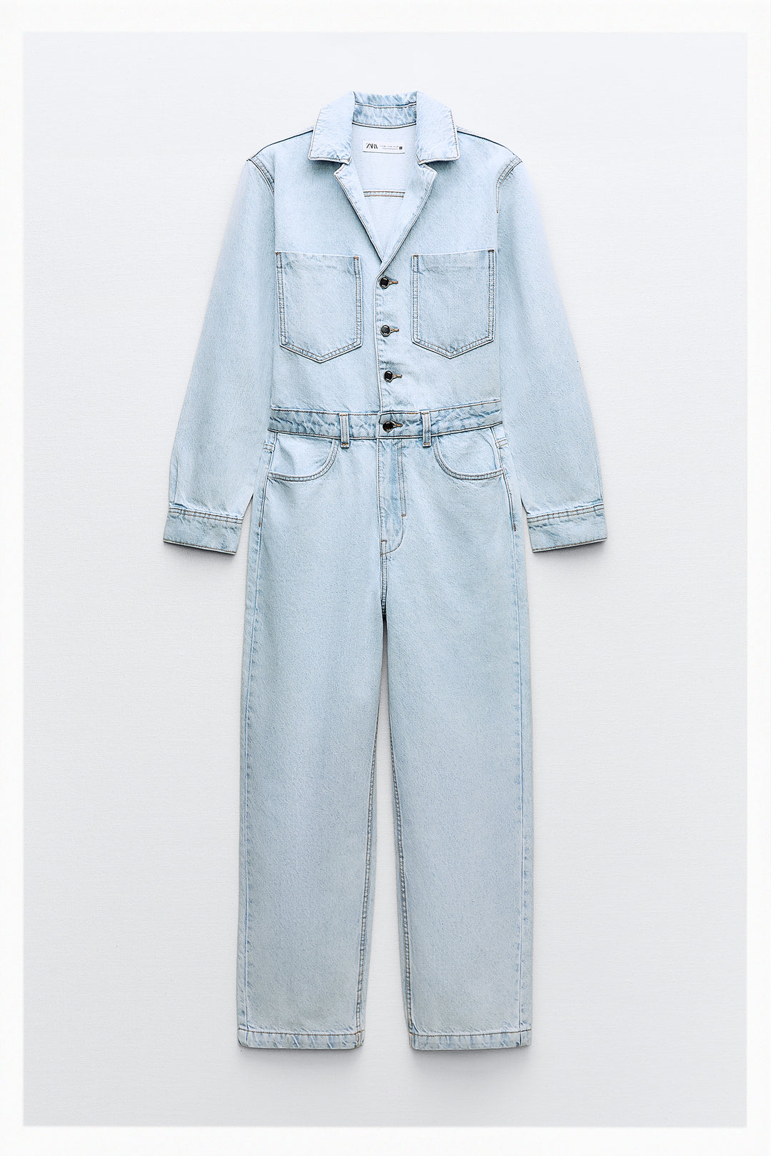 Combinaison jean manches longues poches avant**