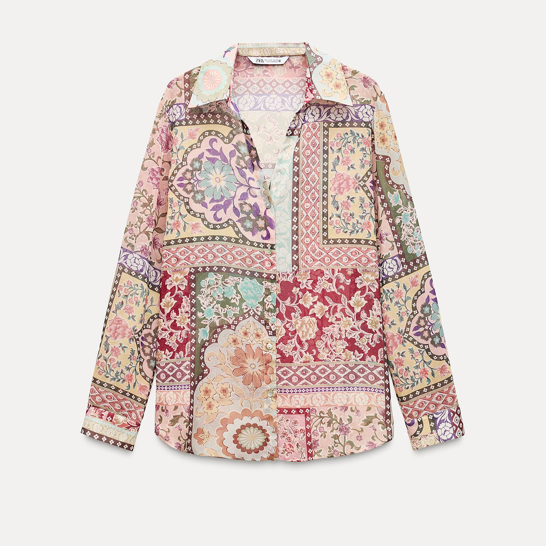 Moudda ZARA - Chemise Motif Patchwork - Tunisie 1