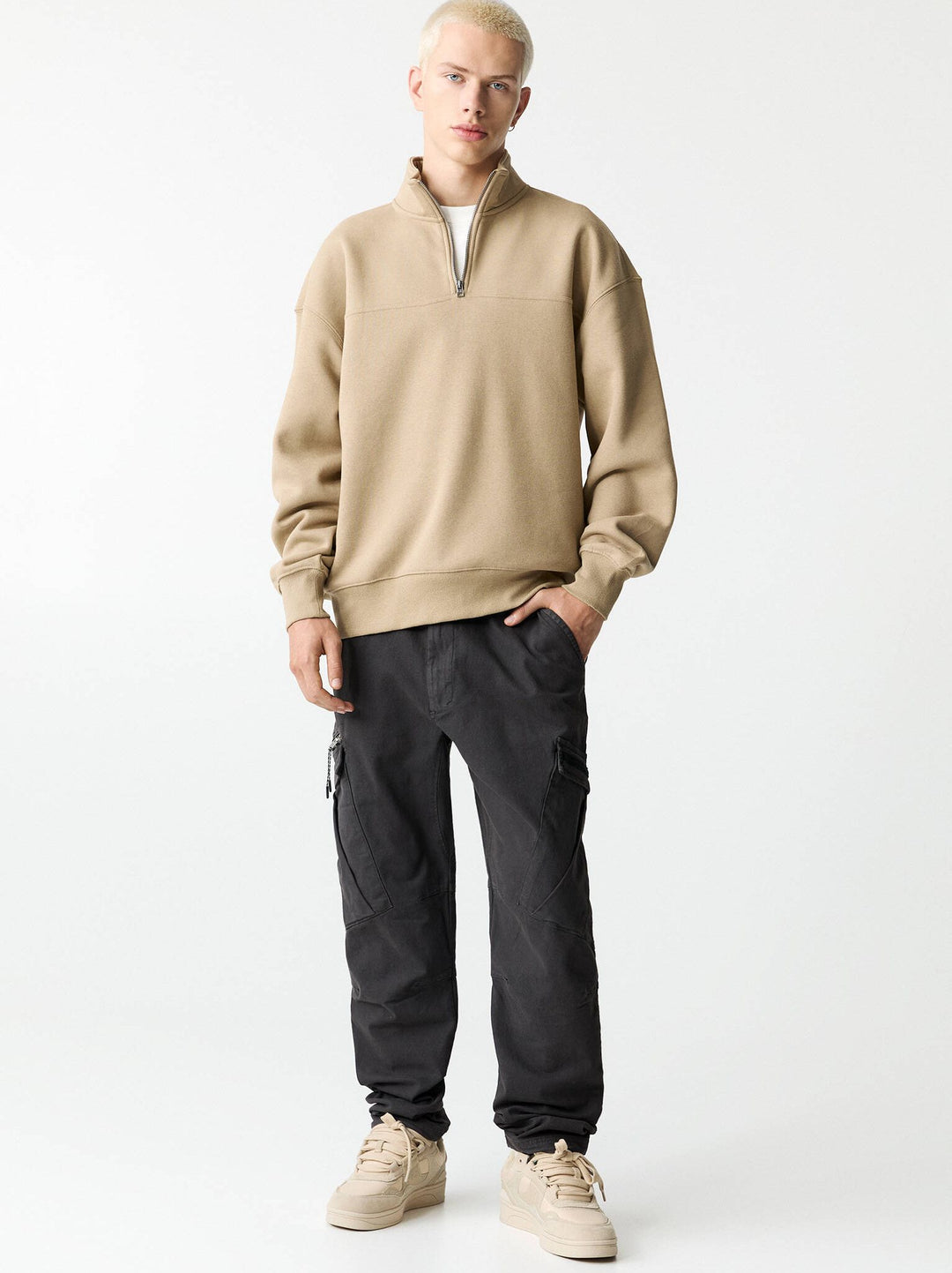 Moudda PULL & BEAR - Pantalon Cargo Premium Military Tech - Tunisie 8