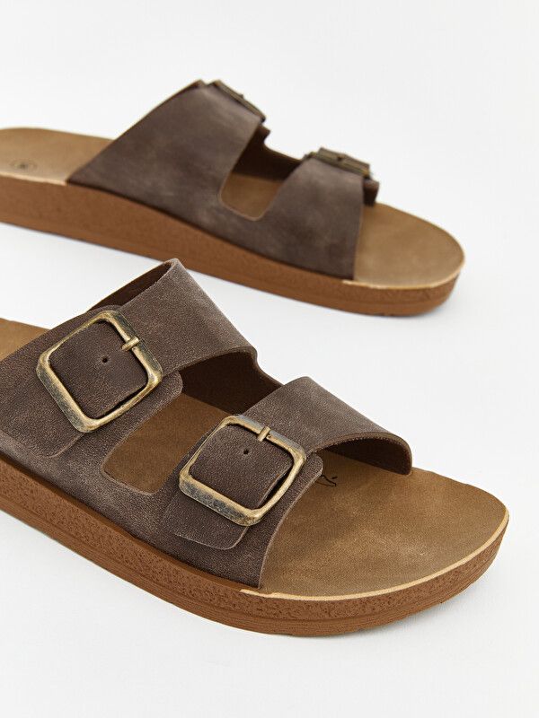 Moudda LC Waikiki - Pantoufles pour Femme couleur Marron - Tunisie 3