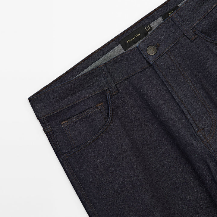 Moudda Massimo Dutti - Pantalon jean rinçé lavé coupe slim - Tunisie 4