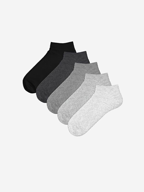 Moudda LC Waikiki - Chaussettes pour sneakers Femme Mélange gris clair - Tunisie 1