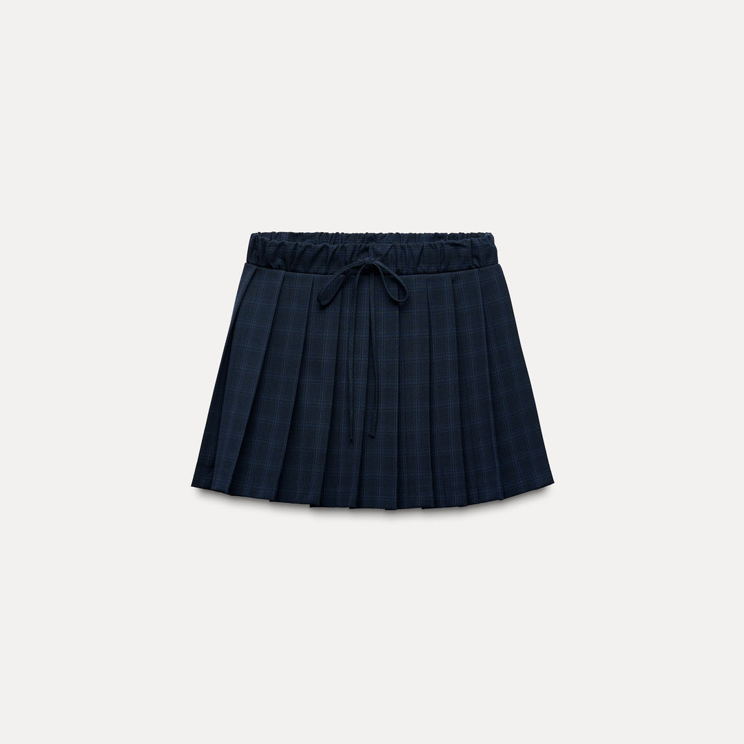 Moudda ZARA - Jupe mini plissée carreaux taille élastique - Tunisie 2