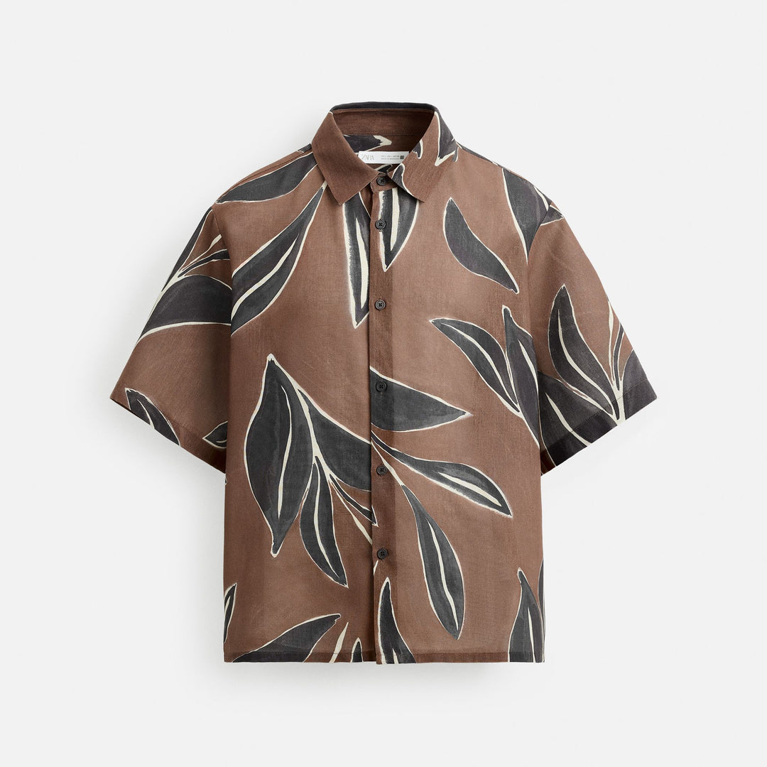 Moudda ZARA - Chemise Imprimée - Feuilles - Tunisie 1