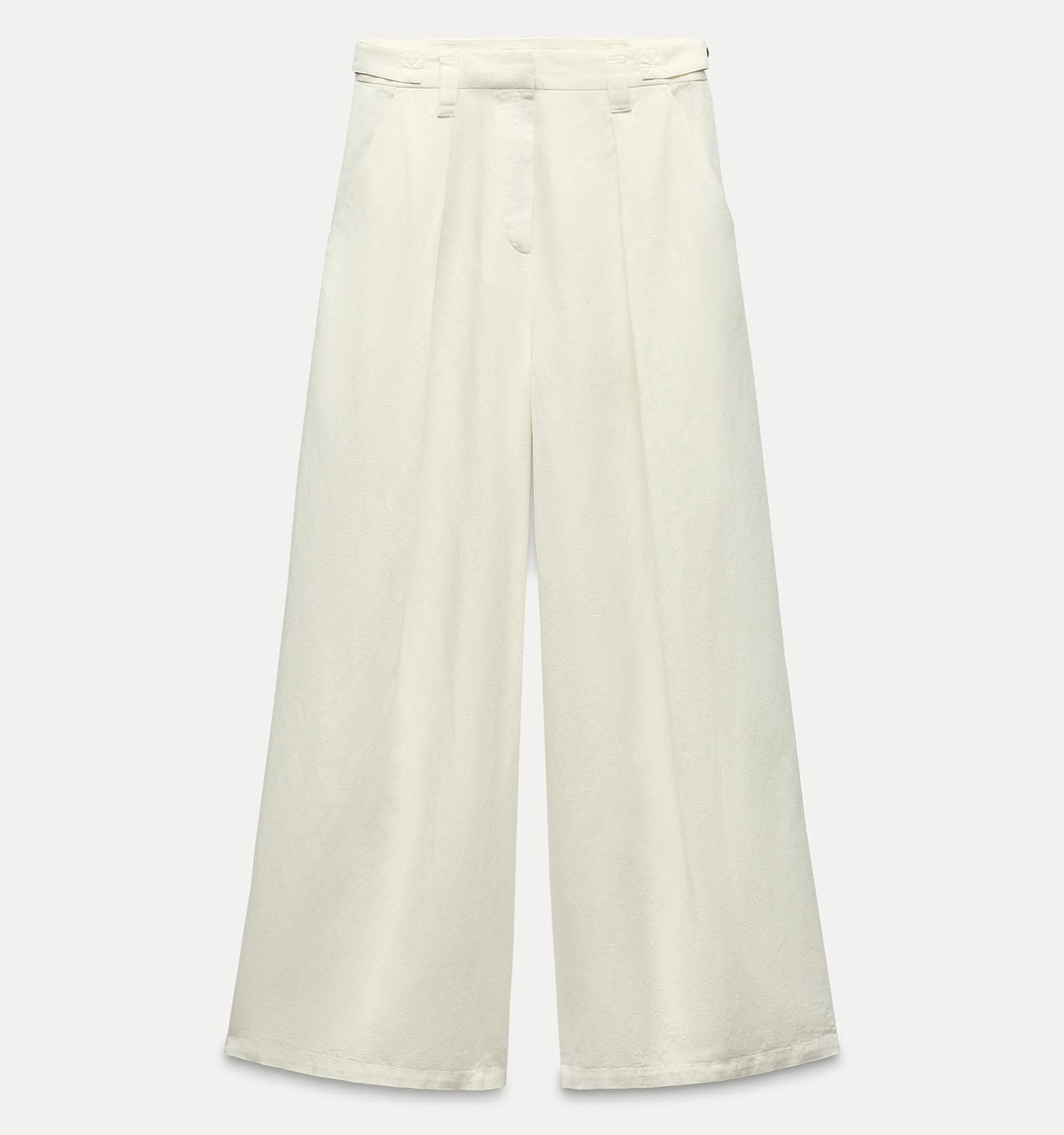 Moudda ZARA - Pantalon large en lin/coton, plissé - Tunisie 1