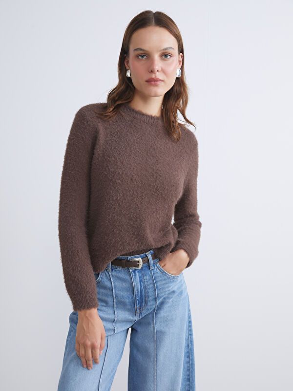 Moudda LC Waikiki - Cv tricot pullover mid pour Femmes - Tunisie 4