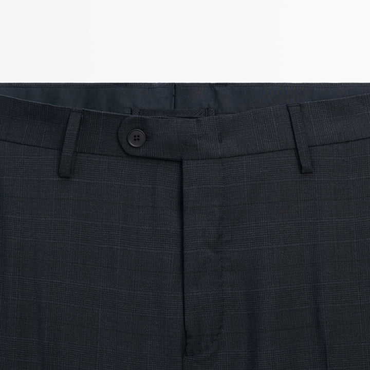 Moudda Massimo Dutti - Pantalon costume prince de Galles bleu gris - Tunisie 7