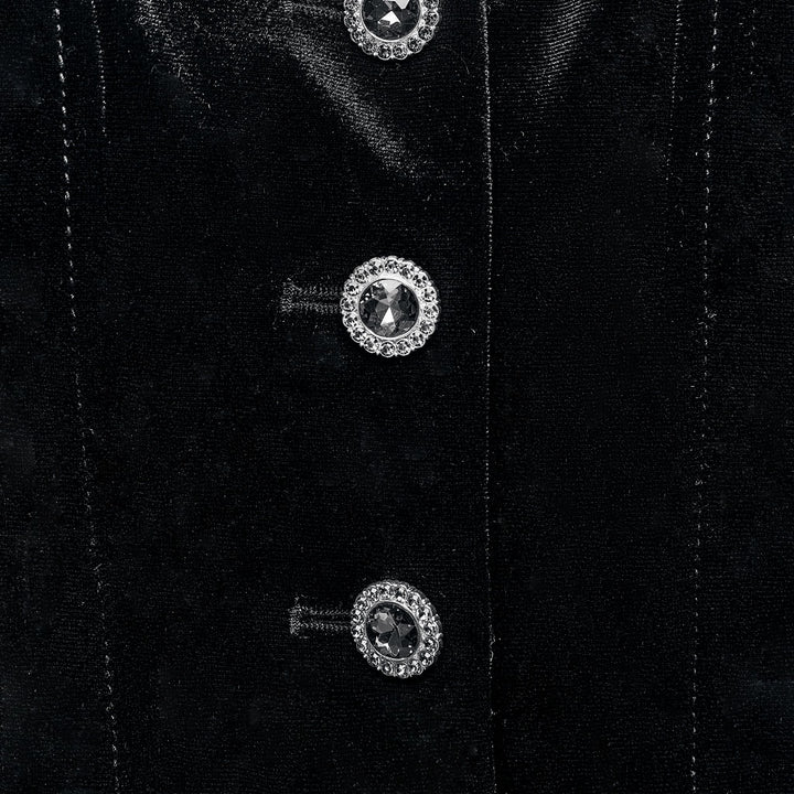 Moudda ZARA - Gilet en velours col bustier, bouton orné - Tunisie 3