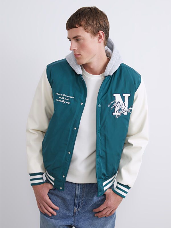 Moudda LC Waikiki - Doudoune légère couleur Vert foncé pour hommes - Tunisie 1