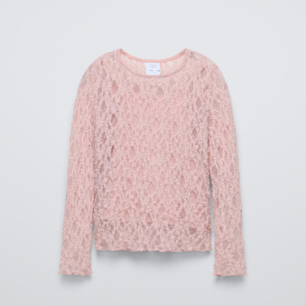 Moudda ZARA - T-shirt dentelle manches longues - Tunisie 2