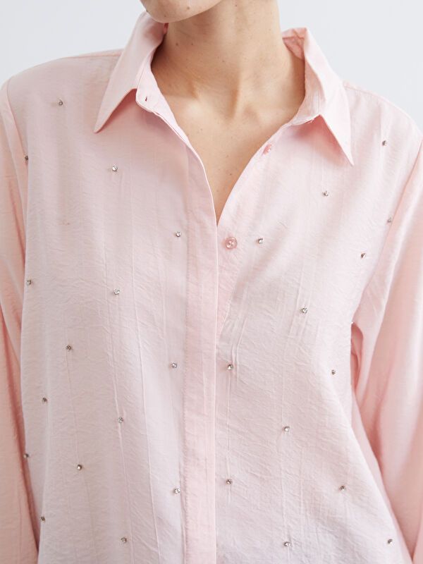 Moudda LC Waikiki - Chemise manches longues en tissu pour Femme - Tunisie 3