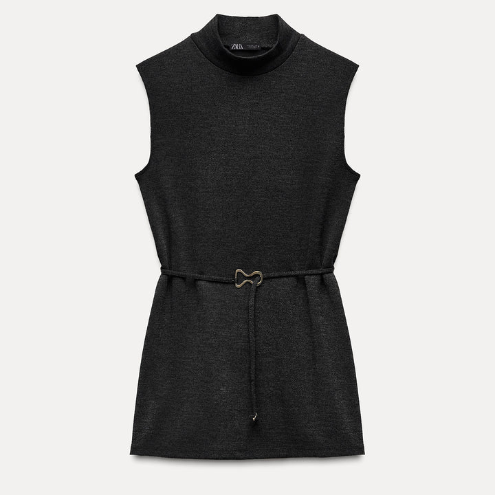 Moudda ZARA - Top - Col Perkins & Ceinture Soft Piqué - Tunisie 1