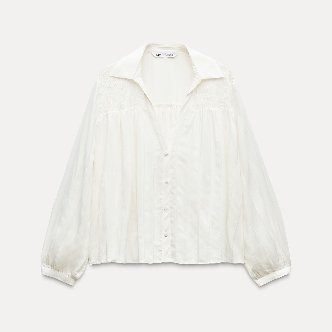 Moudda ZARA - Chemise Romantique à Rayures Légères - Tunisie 1