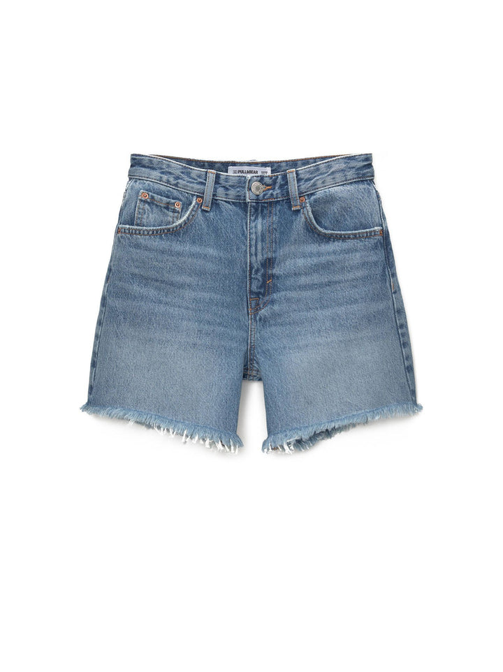 Moudda PULL & BEAR - Bermuda Denim Taille Haute Longue - Tunisie 7