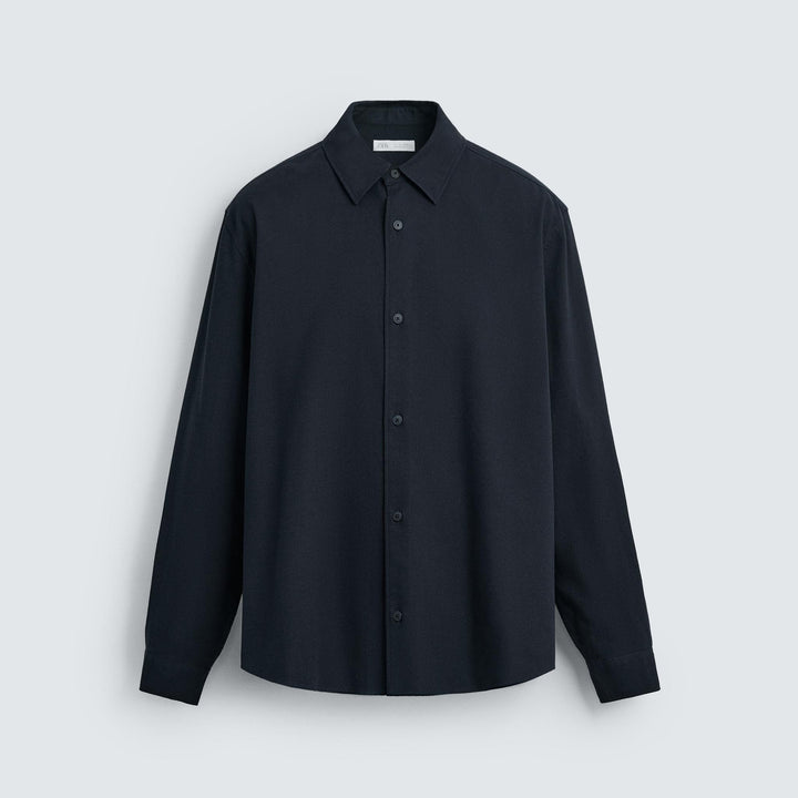 Moudda ZARA - Chemise Crêpe - Marine (Marine & Argile) - Tunisie 1