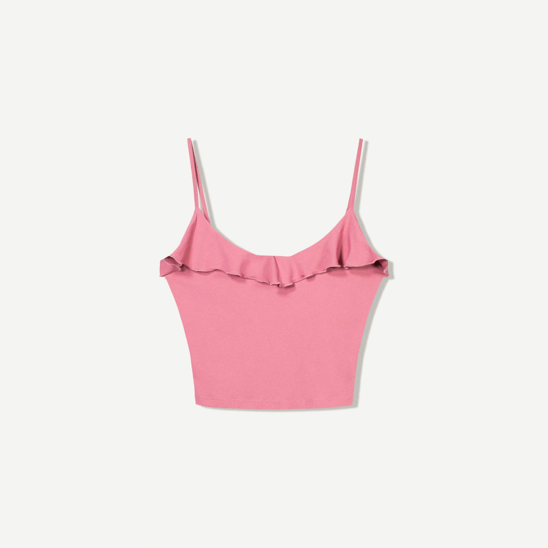 Moudda BERSHKA - Top Bretelles - Volant Polyamide - Tunisie 1