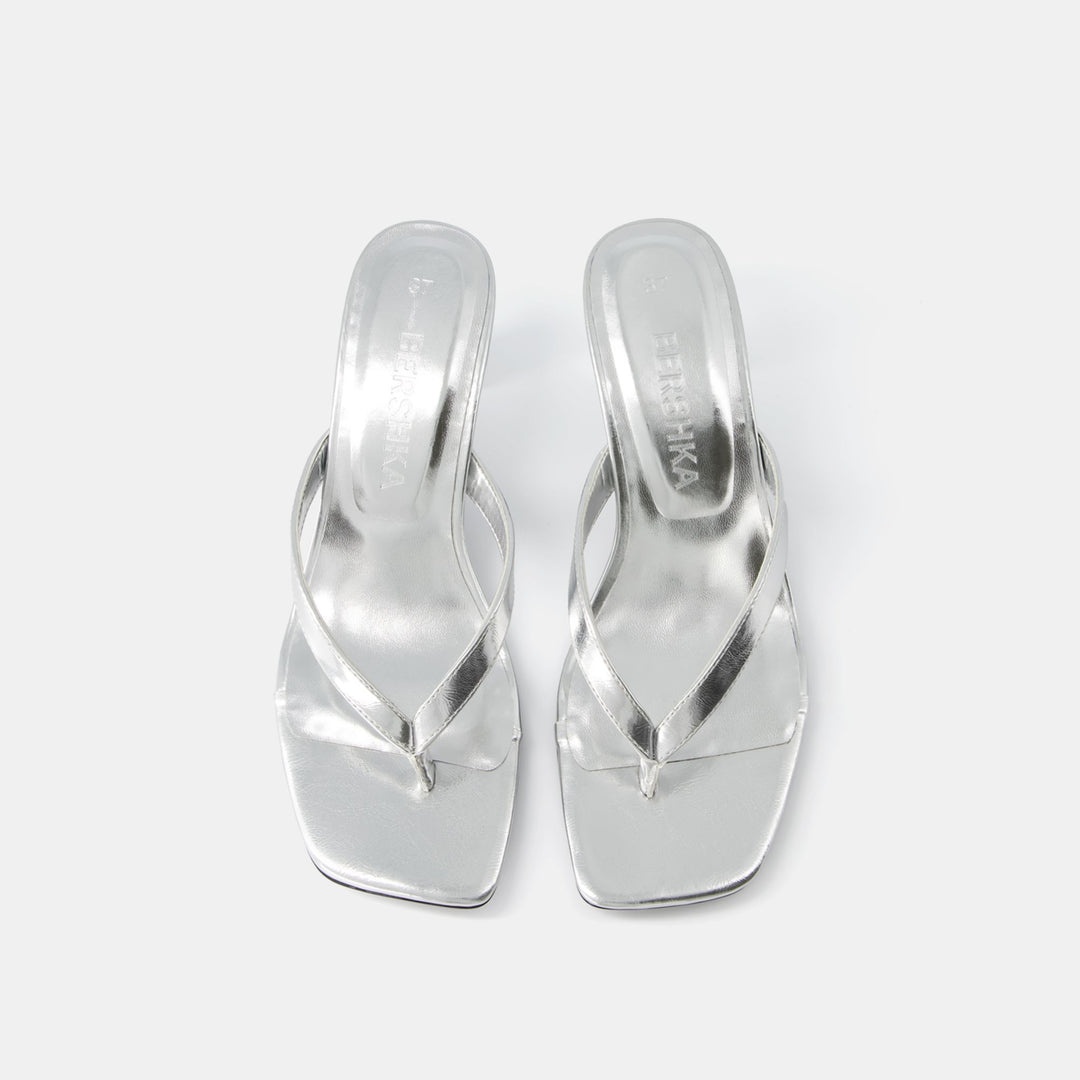 Moudda BERSHKA - Mules thong métallisées - Tunisie 2