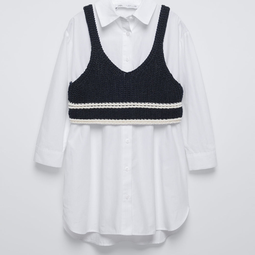 Moudda ZARA - Robe fille chemisier top maille - Tunisie 2
