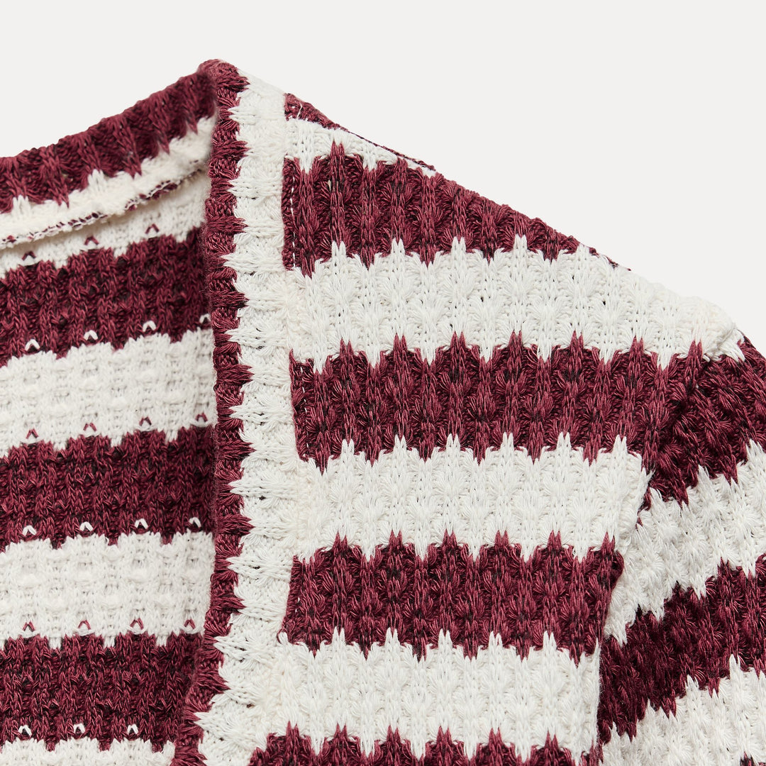 Moudda ZARA - Robe crème/grise matière douce, encolure ronde - Tunisie 3