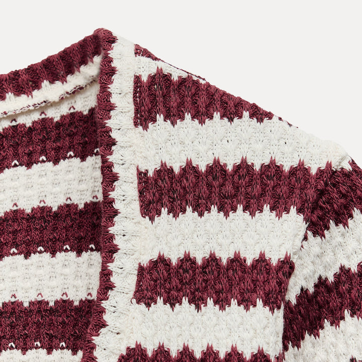 Moudda ZARA - Robe crème/grise matière douce, encolure ronde - Tunisie 3