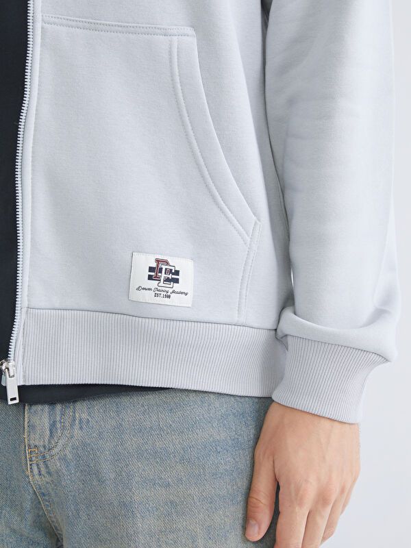 Moudda LC Waikiki - Cardigan en jersey Homme Gris clair - Tunisie 3