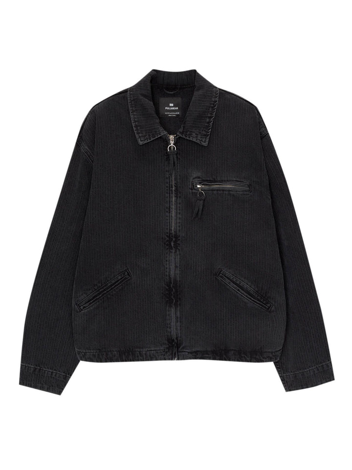 Moudda PULL & BEAR - Veste Fantaisie Denim - Noir - Tunisie 1