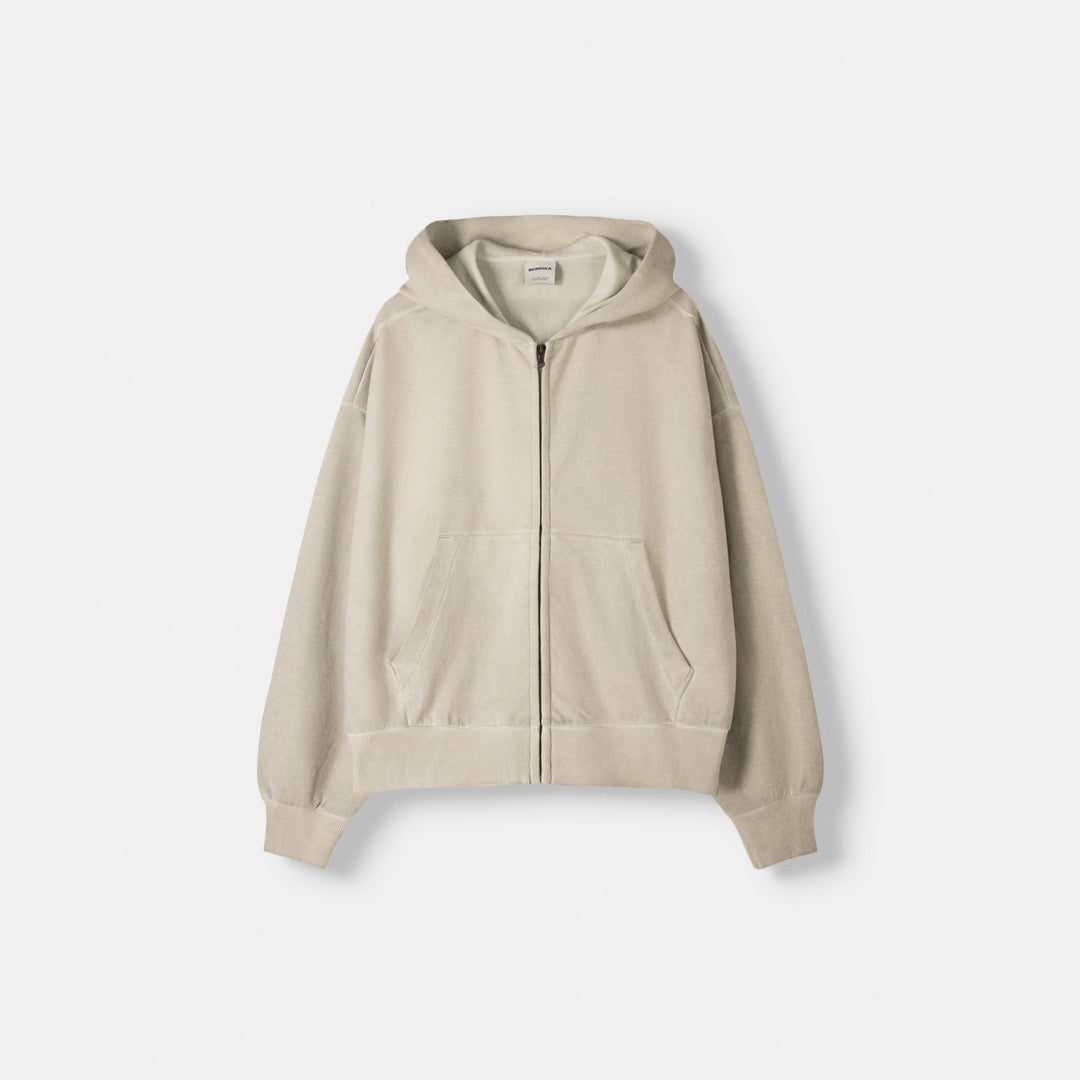 Moudda BERSHKA - Veste interlock boxy lavée courte - Tunisie 1