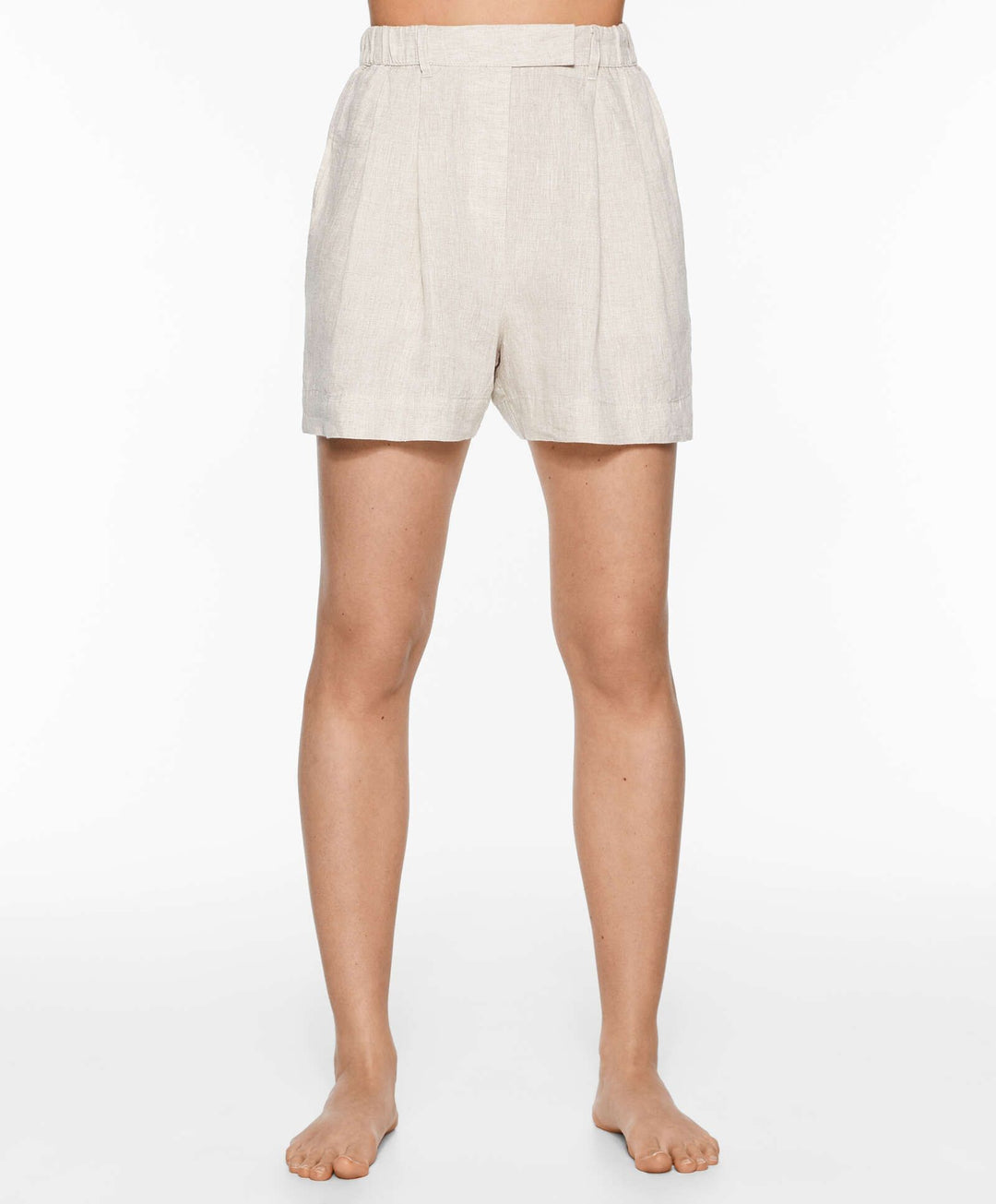 Moudda Oysho - Short 100% Lin Coupe Tailleur Taille Haute - Tunisie 5