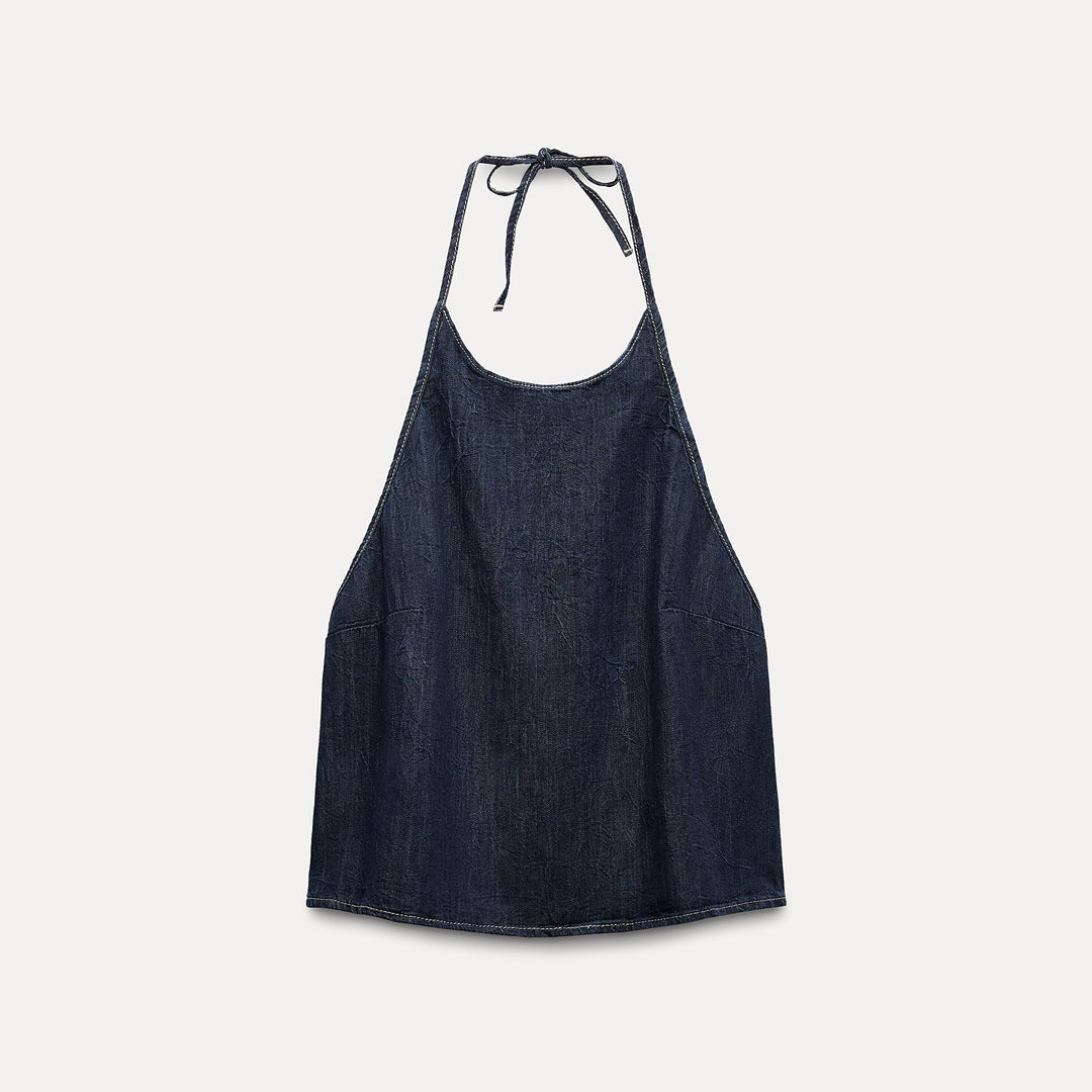 Moudda ZARA - Haut bustier fluide, finitions brut de coupe - Tunisie 1