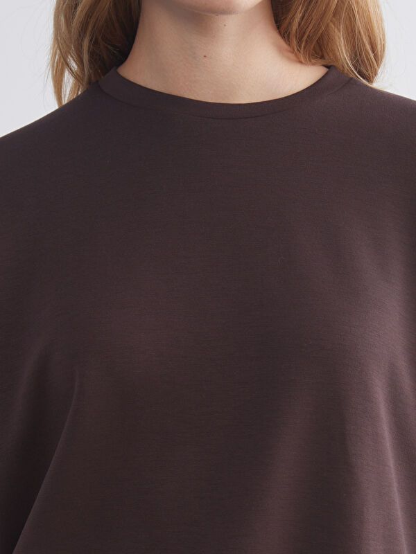 Moudda LC Waikiki - Sweatshirt en jersey Femme Brun - Tunisie 3