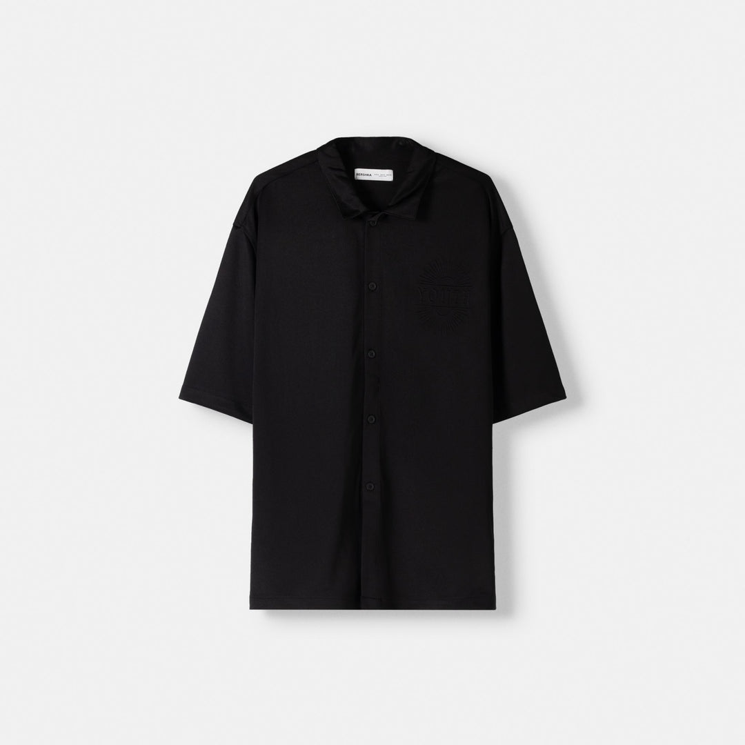 Moudda BERSHKA - Chemise Relax à Motif Relief - Tunisie 1