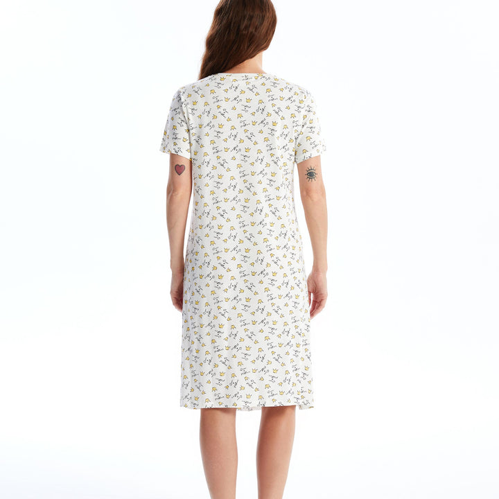 Moudda LC Waikiki - Chemise de nuit maternité Femme Imprimé écru - Tunisie 4