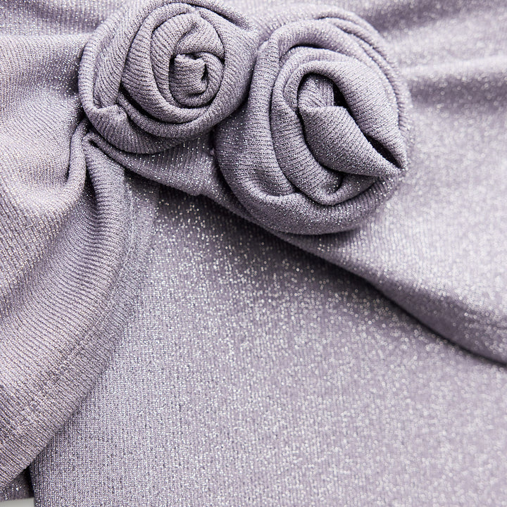 Moudda ZARA - Top maille lurex col bateau fleur - Tunisie 3