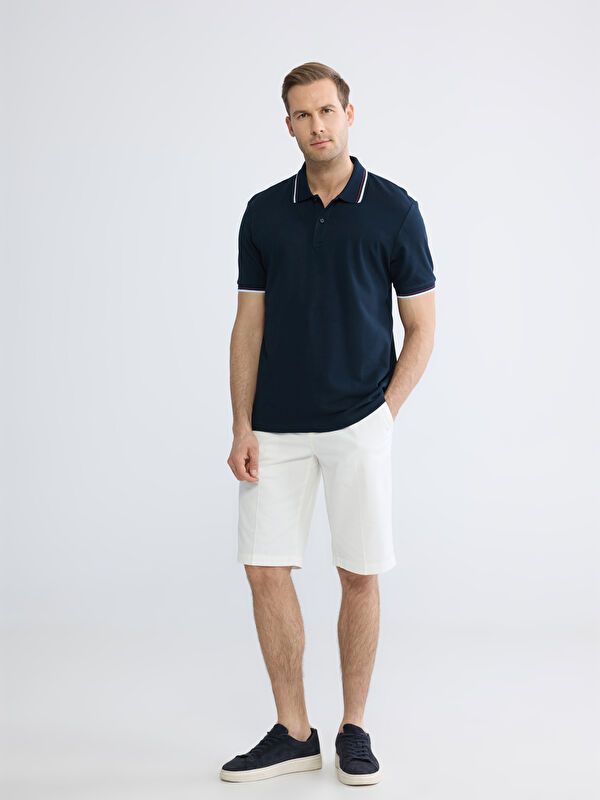 Moudda LC Waikiki - T-shirt col polo basique manches courtes en jersey - Tunisie 2