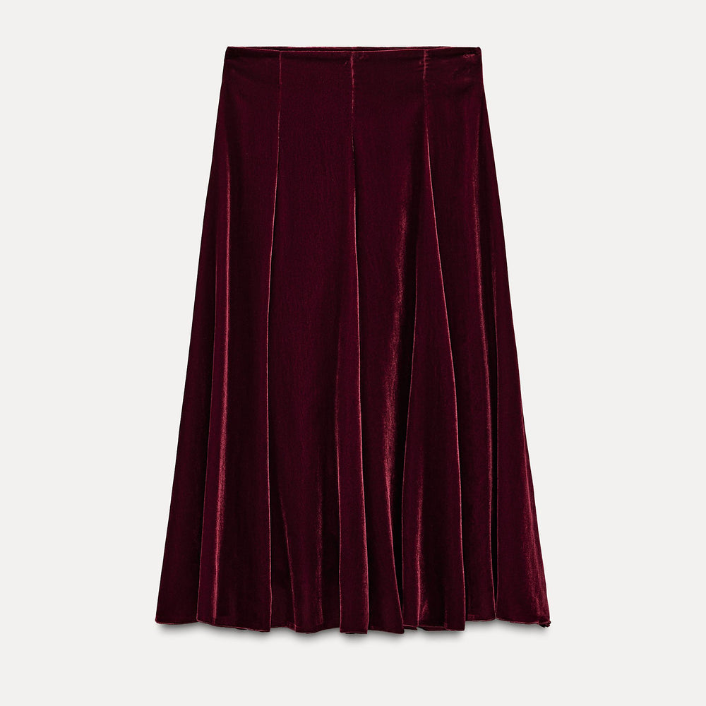 Moudda ZARA - Jupe godets velours - Tunisie 2