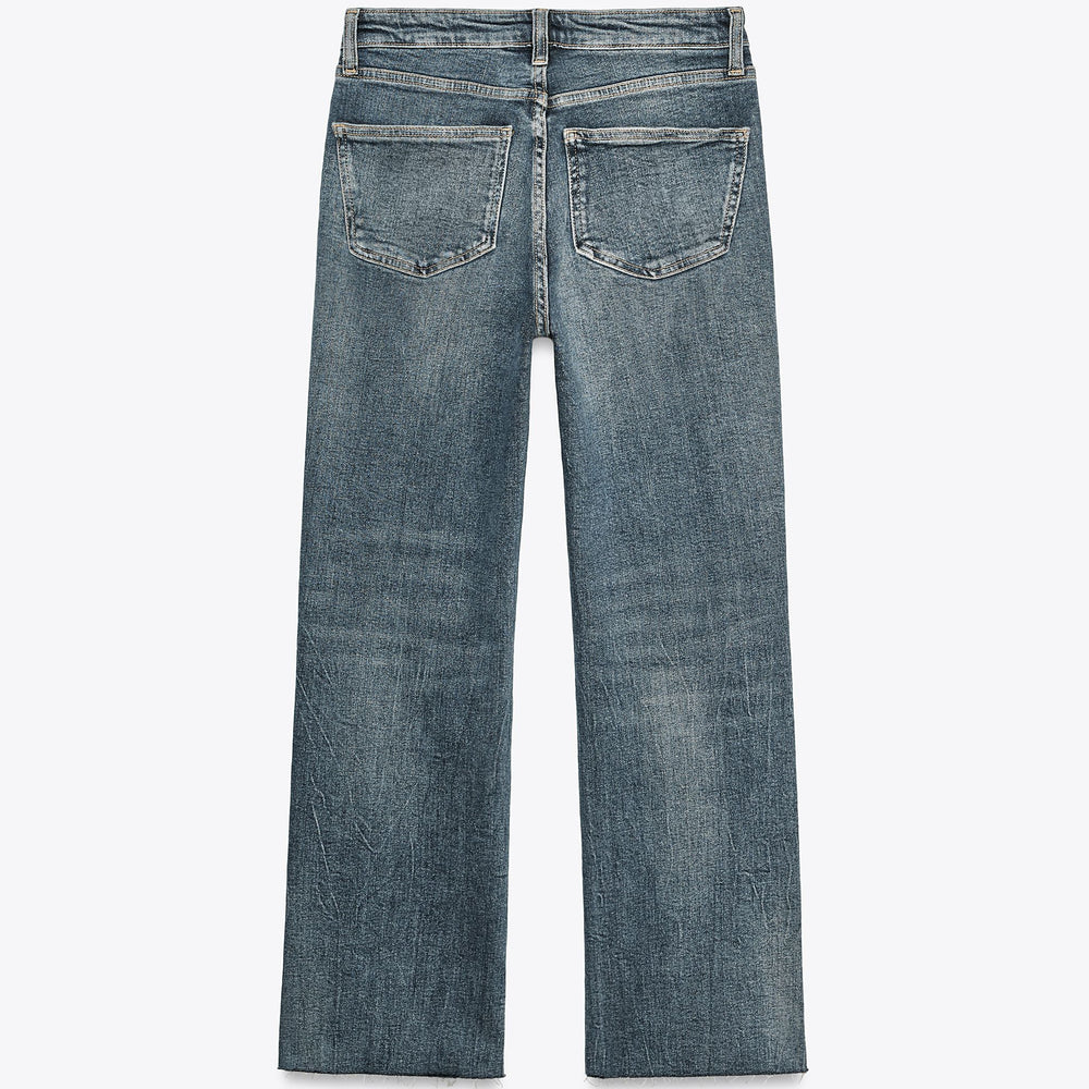 Moudda ZARA - Pantalon Flare Cropped - 5 Poches & Taille Haute - Tunisie 2