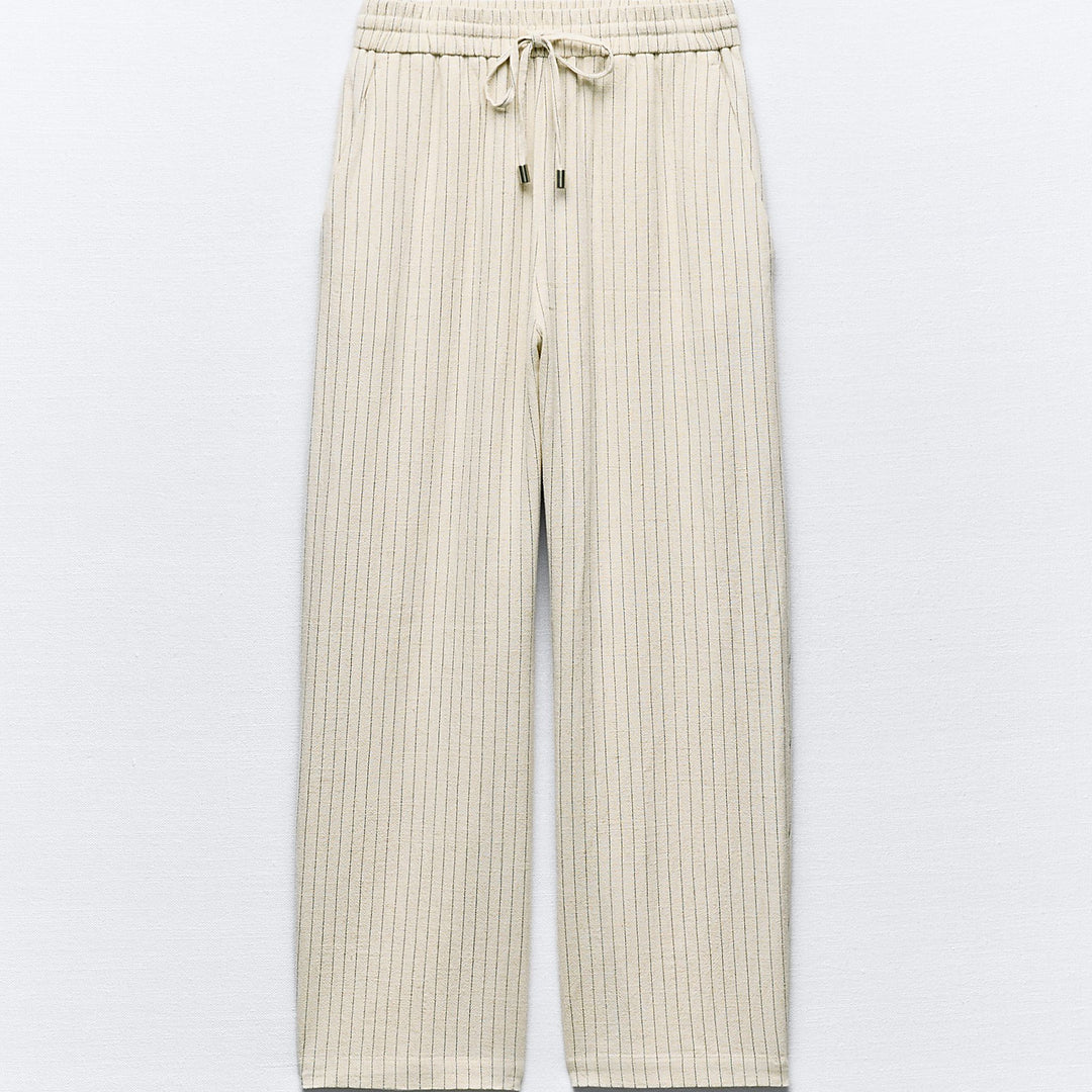 Moudda ZARA - Pantalon pyjama rustique rayé - Tunisie 1