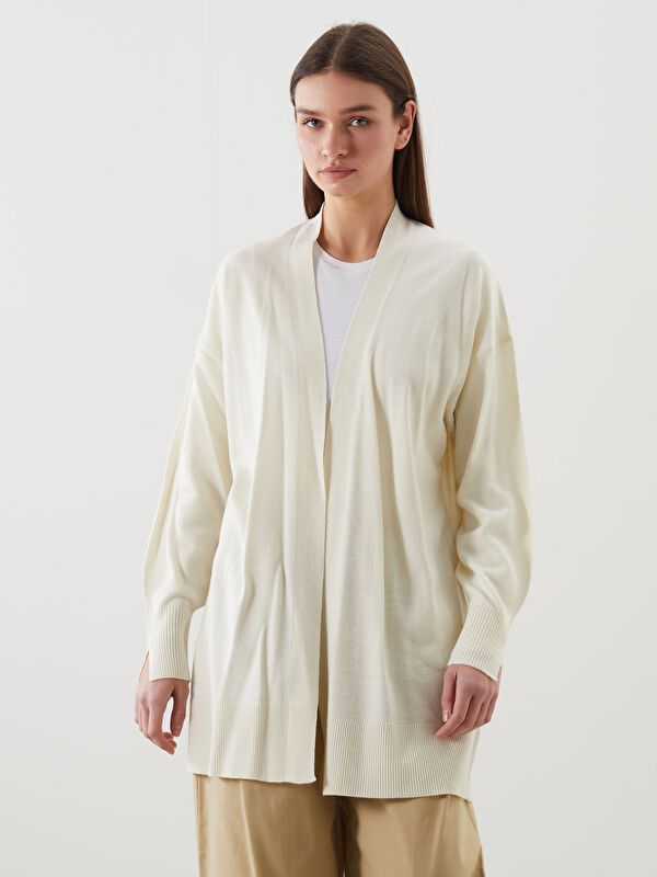 Moudda LC Waikiki - Cardigan en tricot Femme Beige clair - Tunisie 1