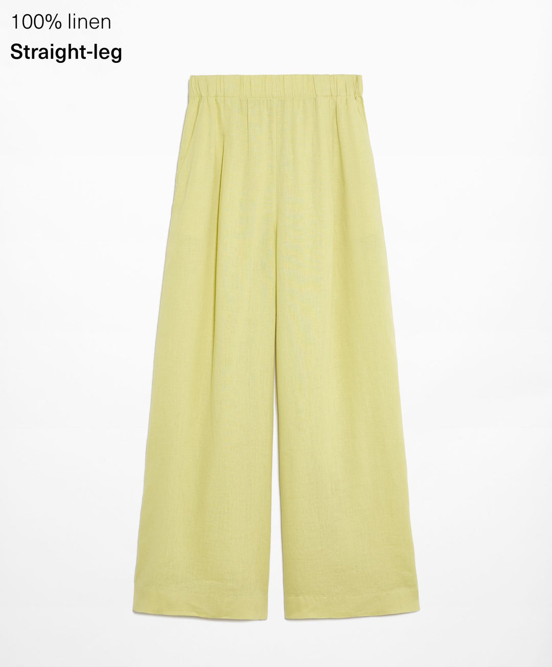 Moudda Oysho - Pantalon 100% Lin Jambe Large Taille Moyenne - Tunisie 2