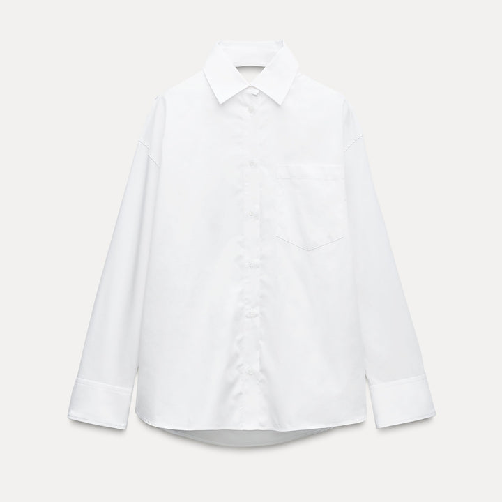 Moudda ZARA - Chemise oversized gabardine nœud dos - Tunisie 1