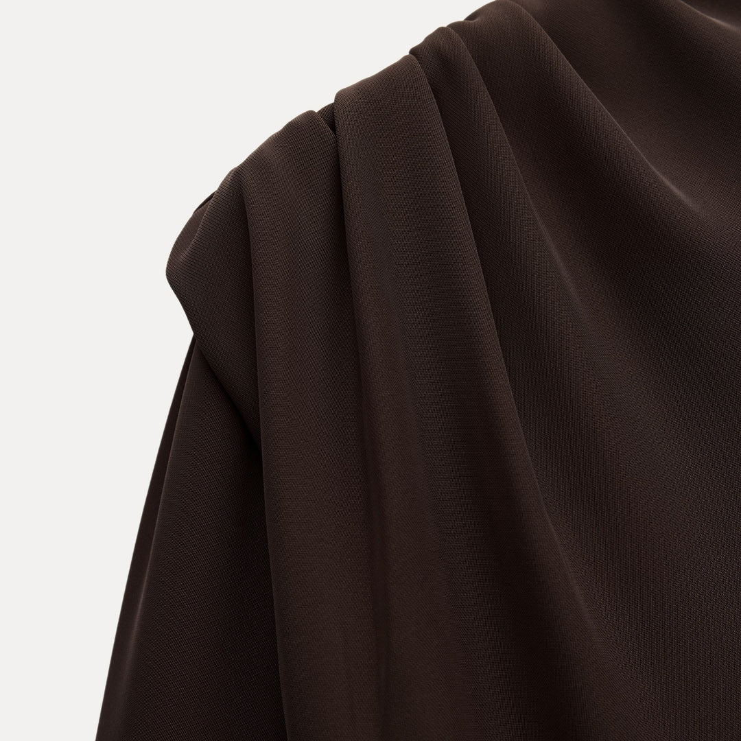 Moudda ZARA - Robe Mini Crêpe - Manches Longues & Dos Drapé - Tunisie 3