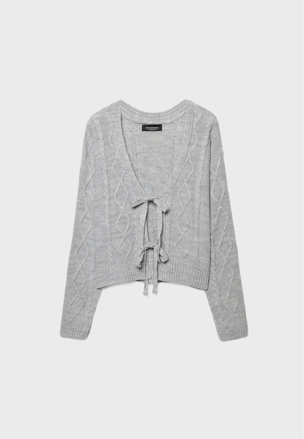 Moudda STRADIVARIUS - Cardigan en Maille à Tresses avec Nœuds - Tunisie 2