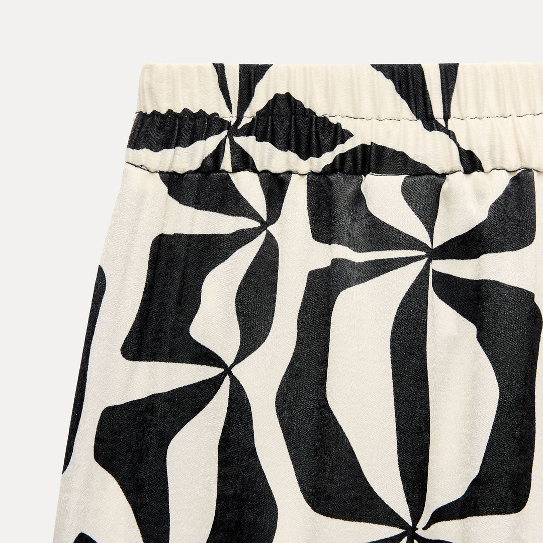 Moudda ZARA - Pantalon imprimé frise contraste - Tunisie 4