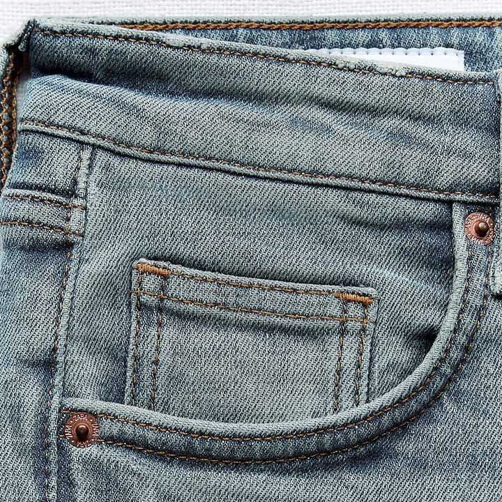 Moudda ZARA - Pantalon évasé court 5 poches taille haute ourlet brut - Tunisie 5