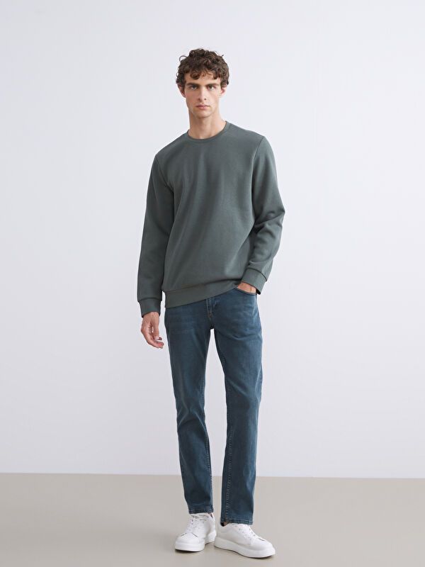 Moudda LC Waikiki - Pantalon tissé denim basique Homme Rodéo vert - Tunisie 1