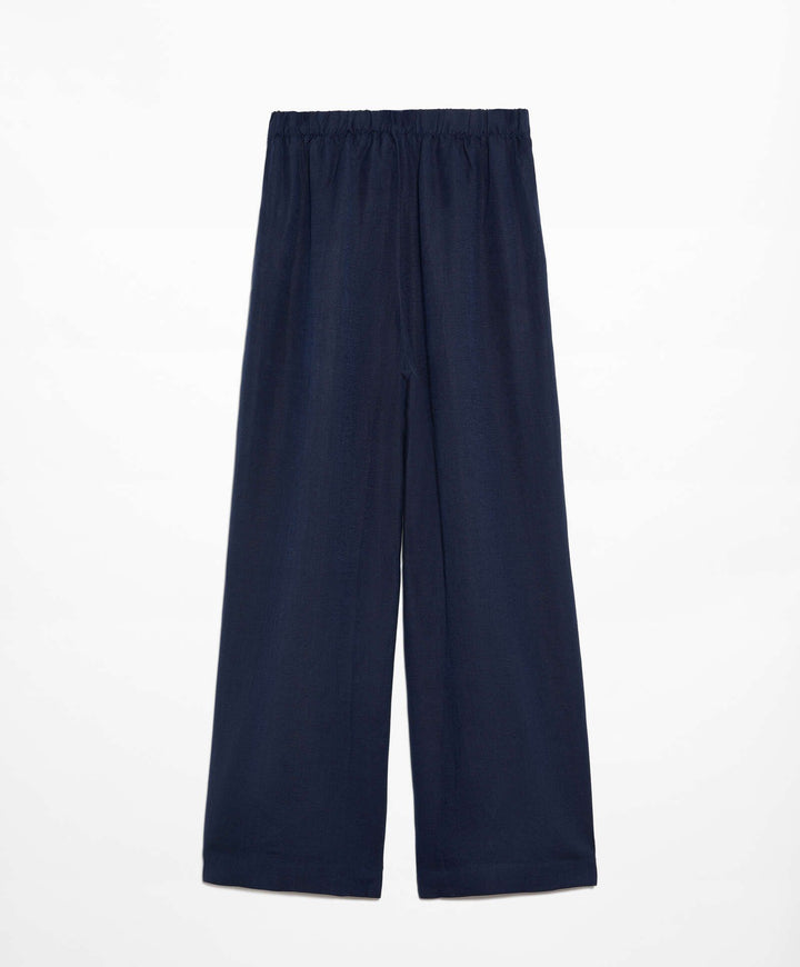 Moudda Oysho - Pantalon Lin avec Finitions Latérales Taille Haute - Tunisie 1