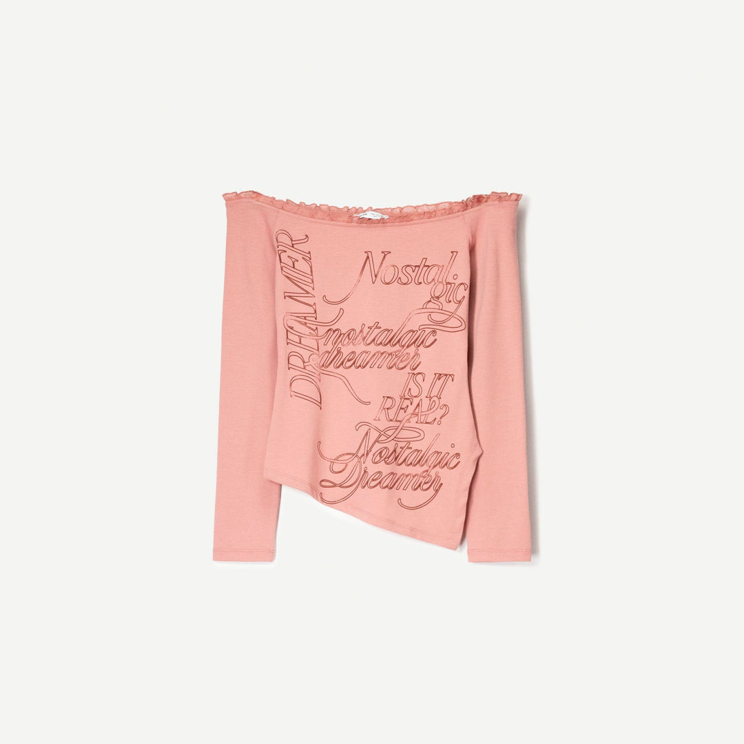 Moudda BERSHKA - T-Shirt Asymétrique - Chiffon - Tunisie 1