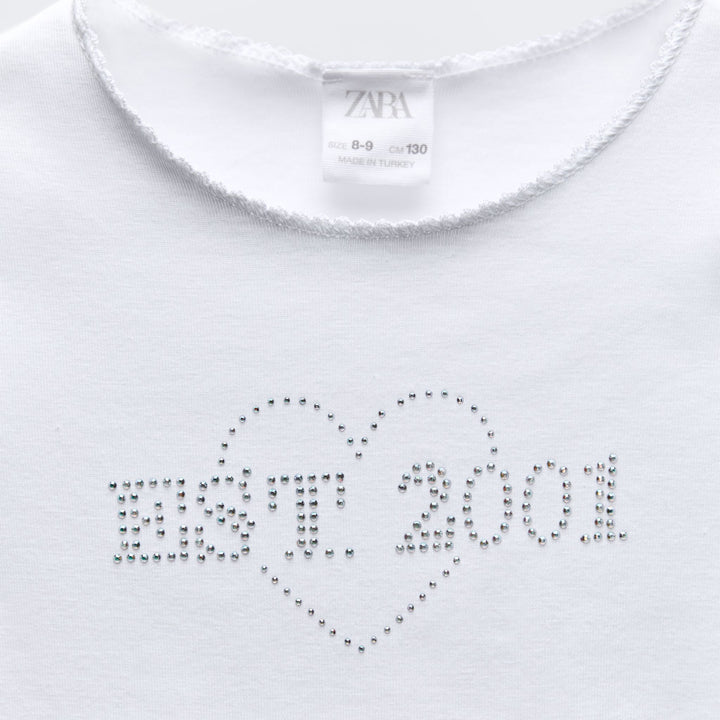 Moudda ZARA - T-shirt brillants et dentelle - Tunisie 3