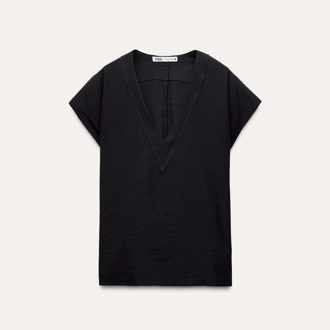 Moudda ZARA - Set top viscose col en V - Tunisie 1