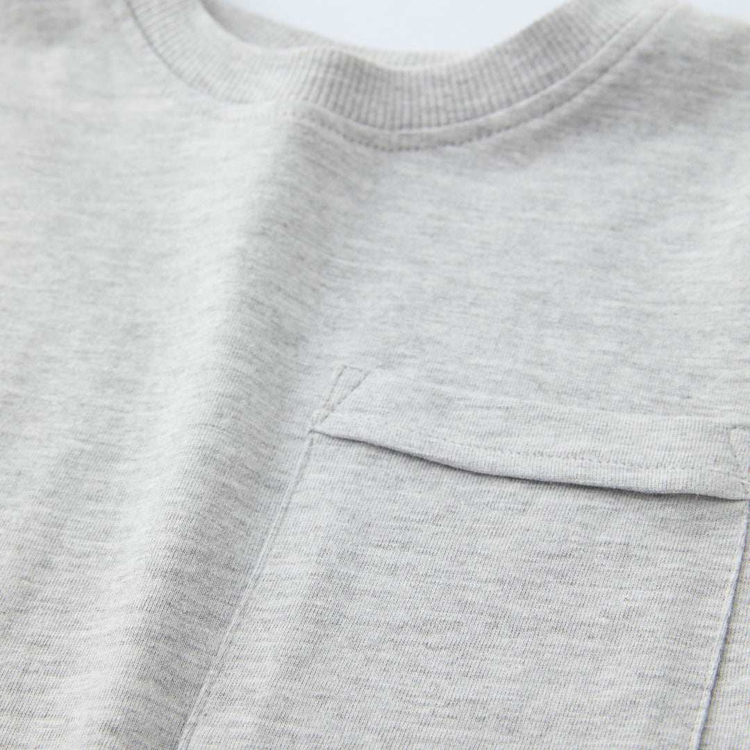 Moudda ZARA - Gris Vigo – t-shirt basique manches longues bio - Tunisie 3